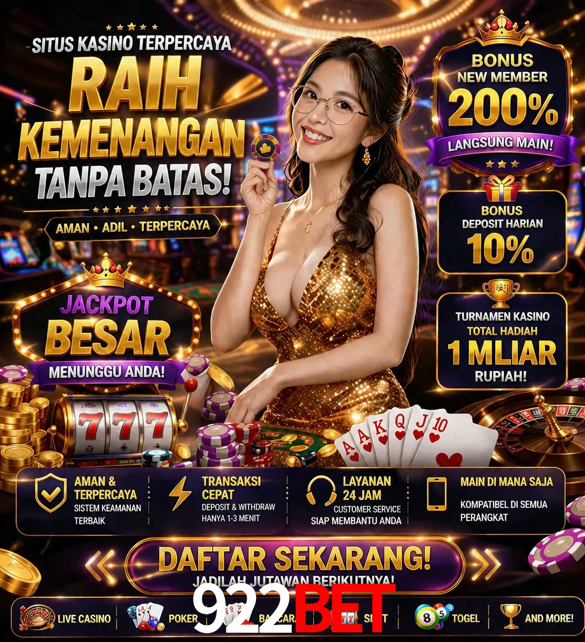 Roleta e blackjack 922bet